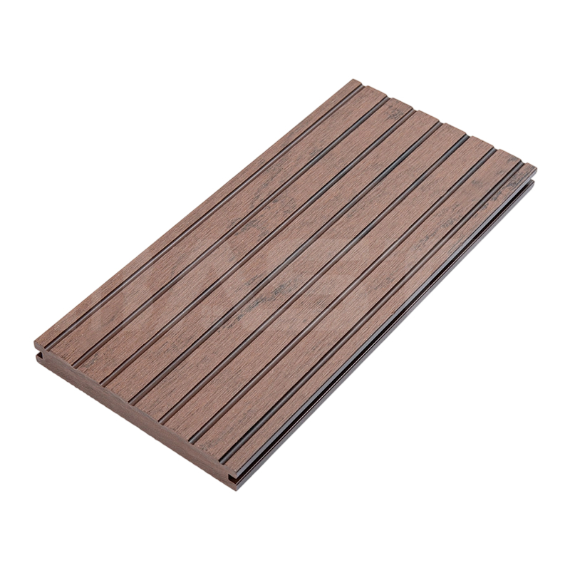 Forgácsálló és karbantartást nem igénylő klasszikus tömör kompozit teraszdeszka 140 mm x 20 mm
